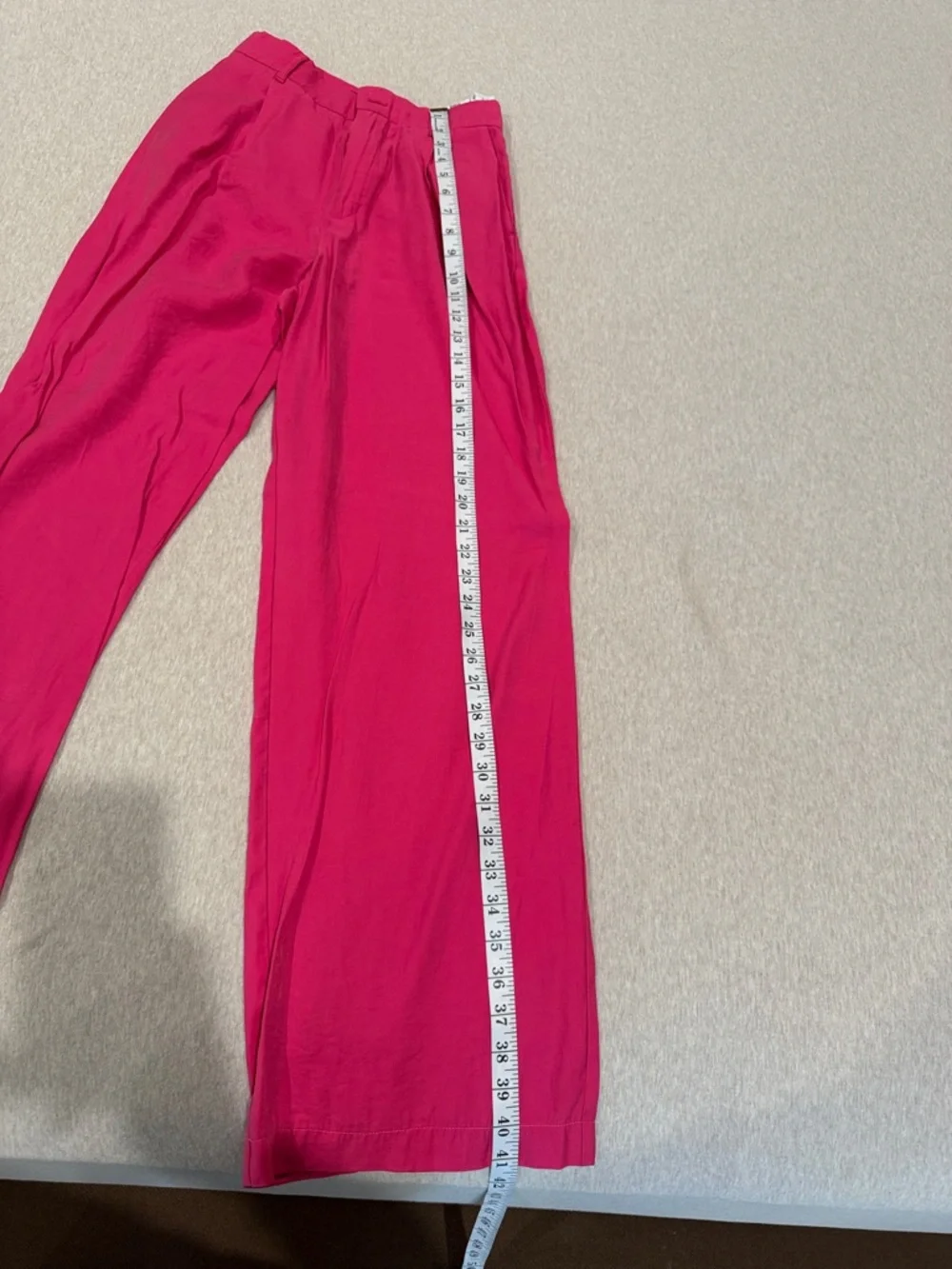 Zara Hot Pink Wide-Leg pants size XS